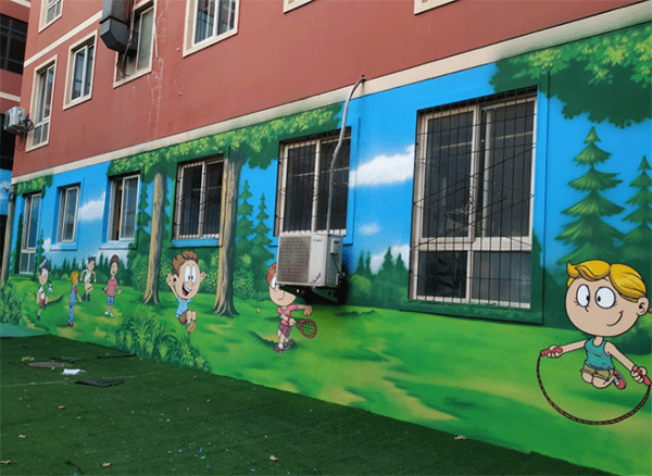幼兒園墻噴繪如何做？
